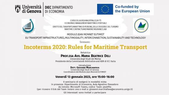 Locandina seminario in modalità mista venerdì 13 gennaio 2023, ore 15:00